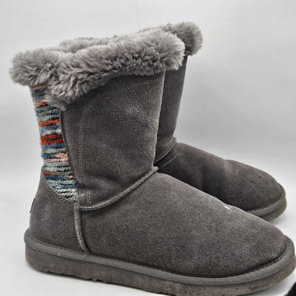 Lamo willow mu20110QV suede inside zip winter boots size 9